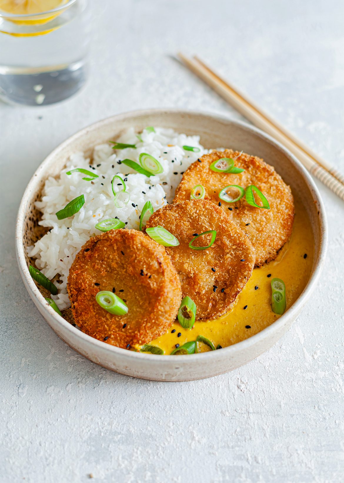 Aubergine Katsu Curry - So Vegan