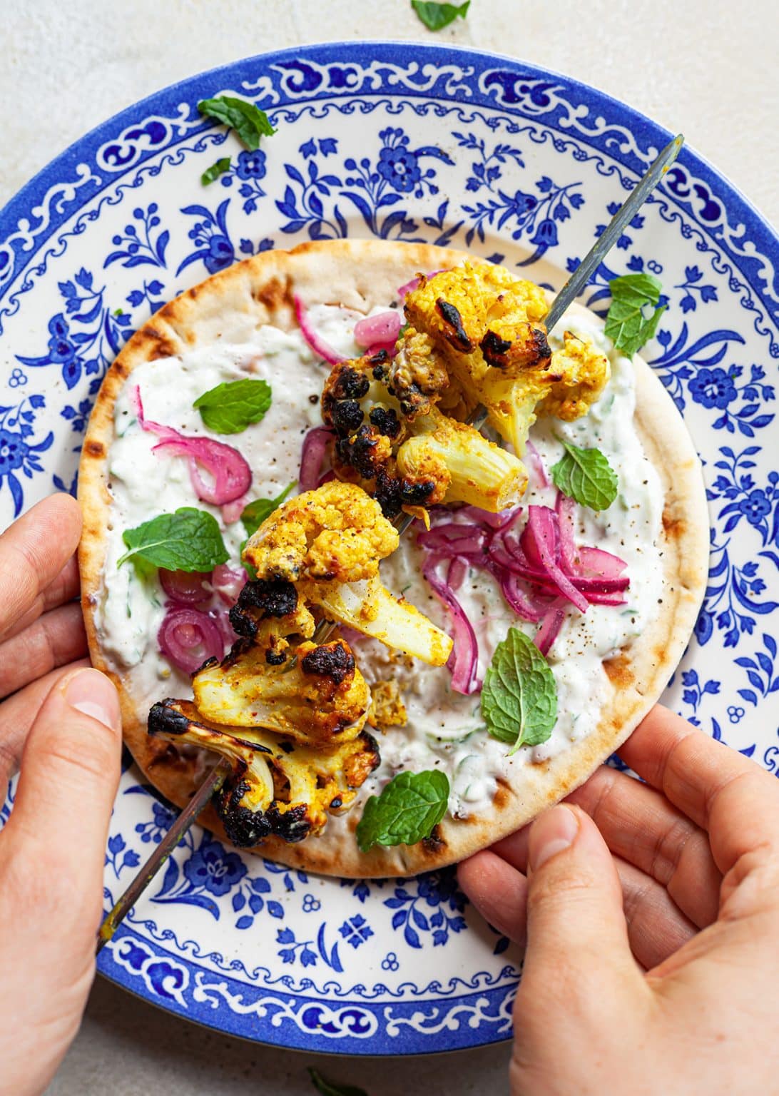 Cauliflower Tikka Wraps - So Vegan